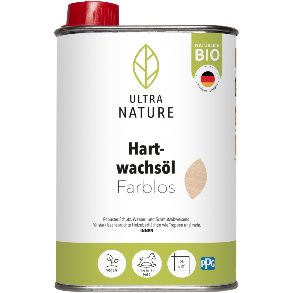 ULTRA NATURE Hartwachs&ouml;l farblos 250 ml