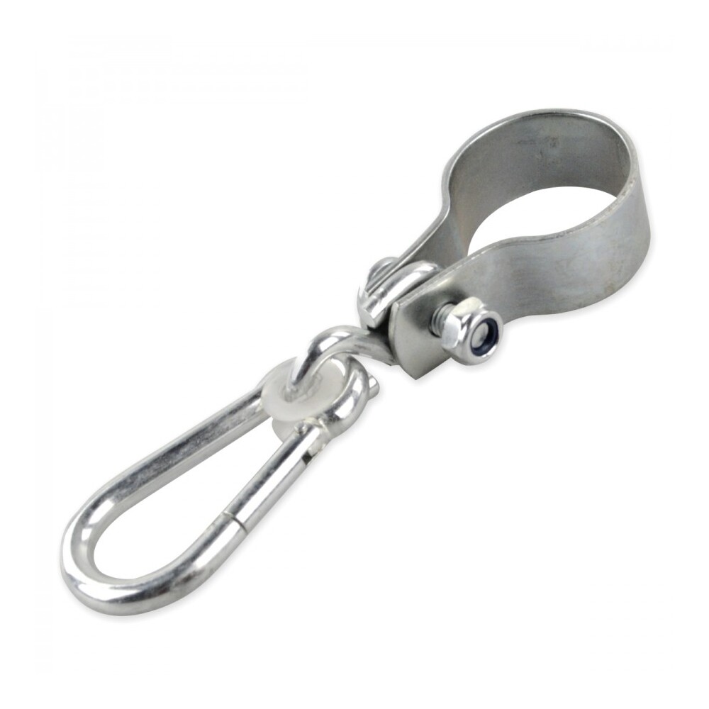 Schaukelhaken 50mm Schaukelschelle Manschettenhaken Karabinerhaken Rundschelle