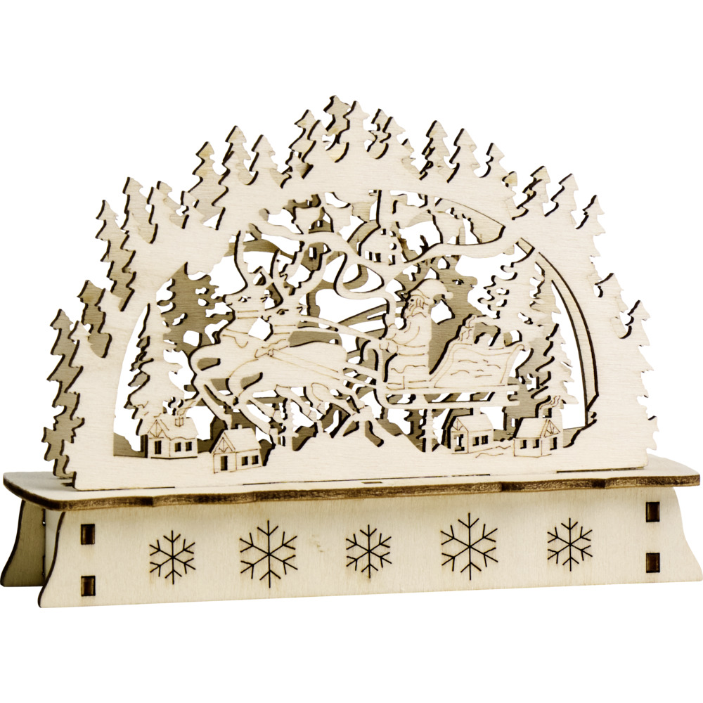 Mini-LED-Schwibbogen aus Holz, Designauswahl image number 4