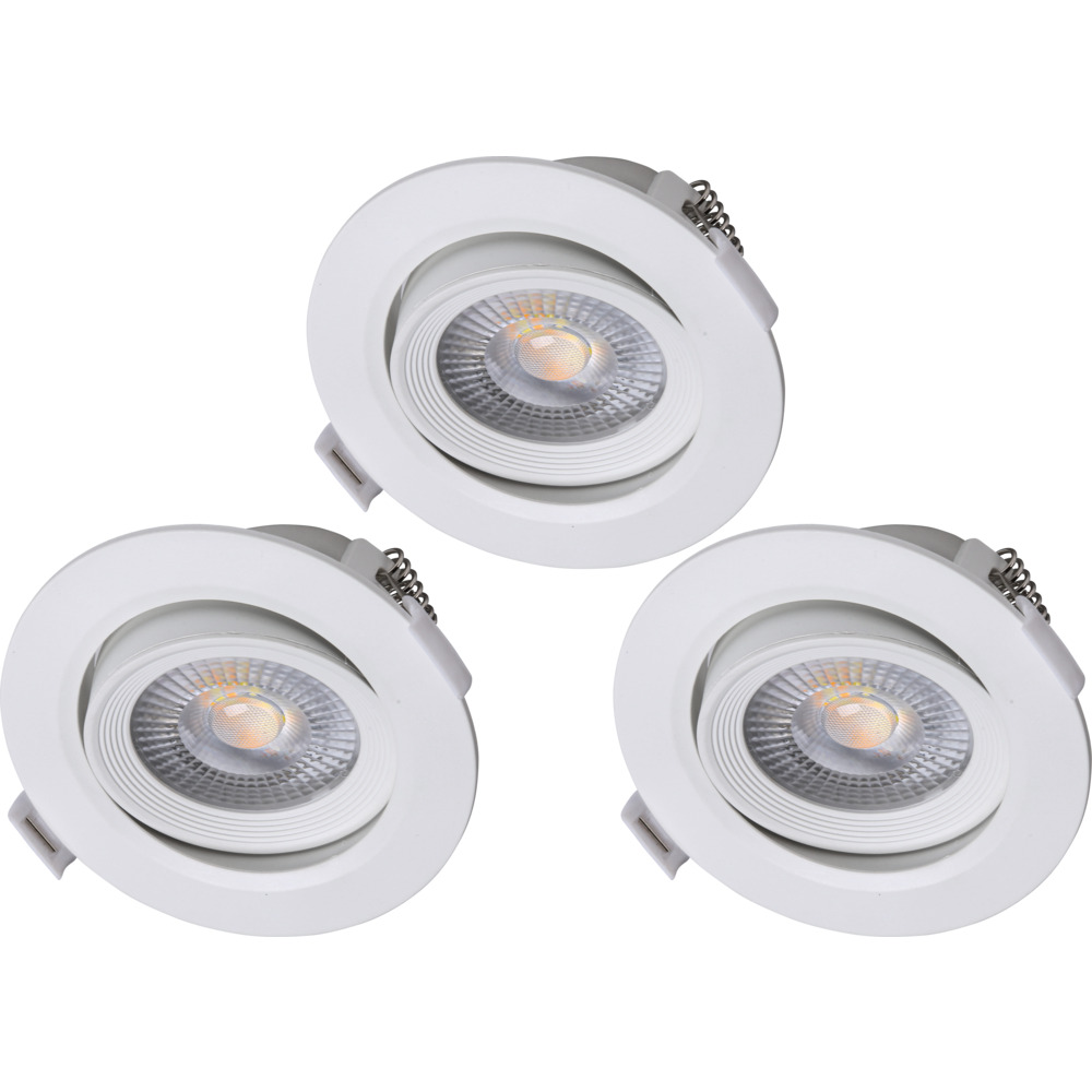 LED-Einbaustrahler 3 St&uuml;ck 5 W wei&szlig;