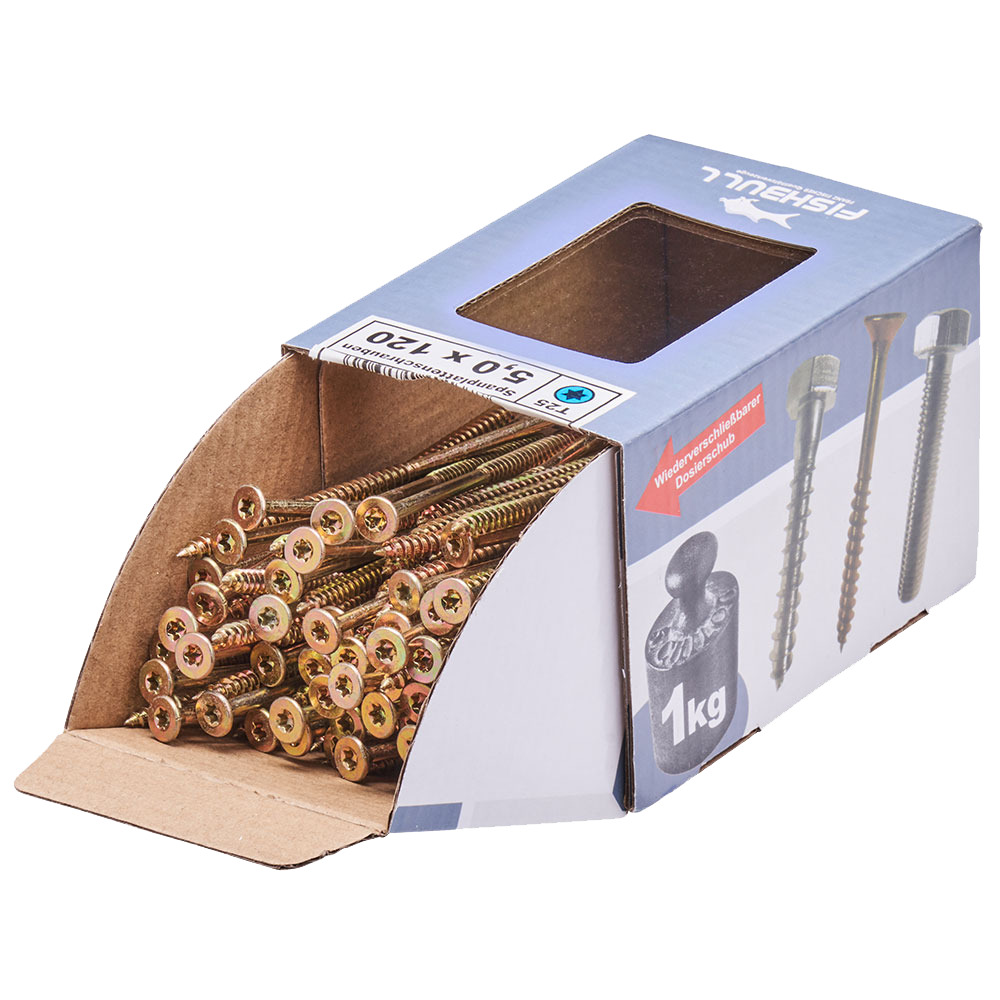 Spanplattenschraube 5,0x120 mm IVZ 1kg FISHBULL-Pack Senkkopf Teilgewinde image number 3