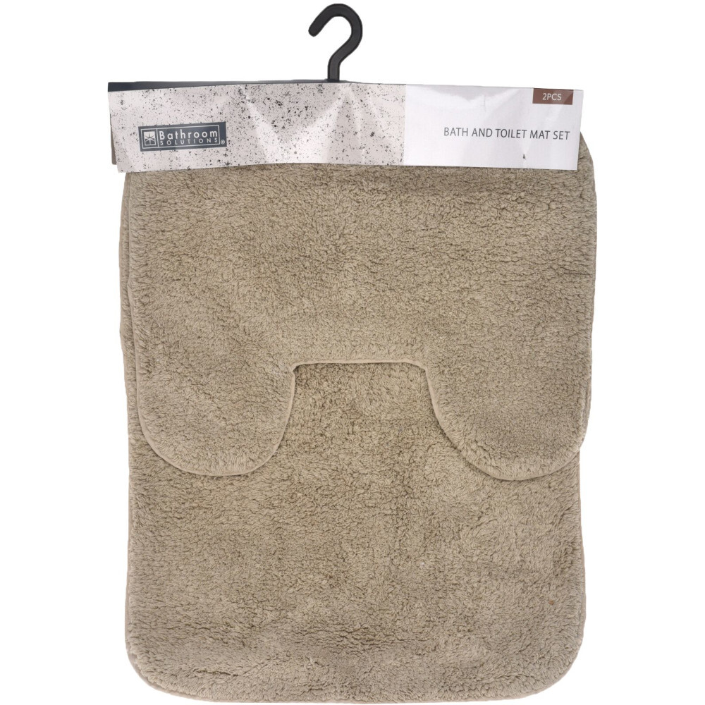 Bade- und Toilettenmatten-Set in verschiedenen Farben image number 1