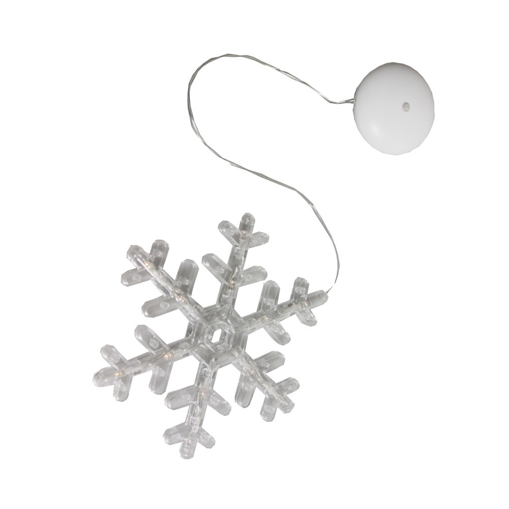 LED-Fensterdeko Stern aufh&auml;ngbar aus Kunststoff mit Timerfunktion