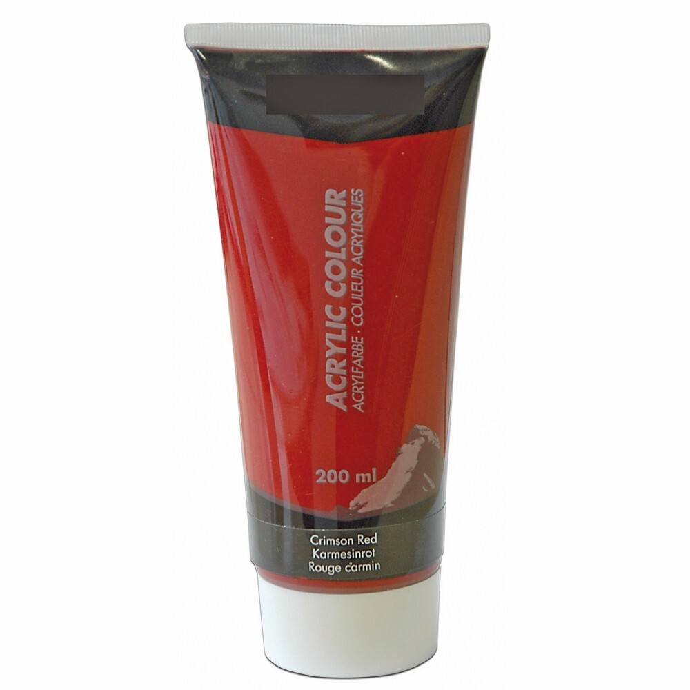 The Wall Acrylfarbe in Karmesinrot 200 ml Tube