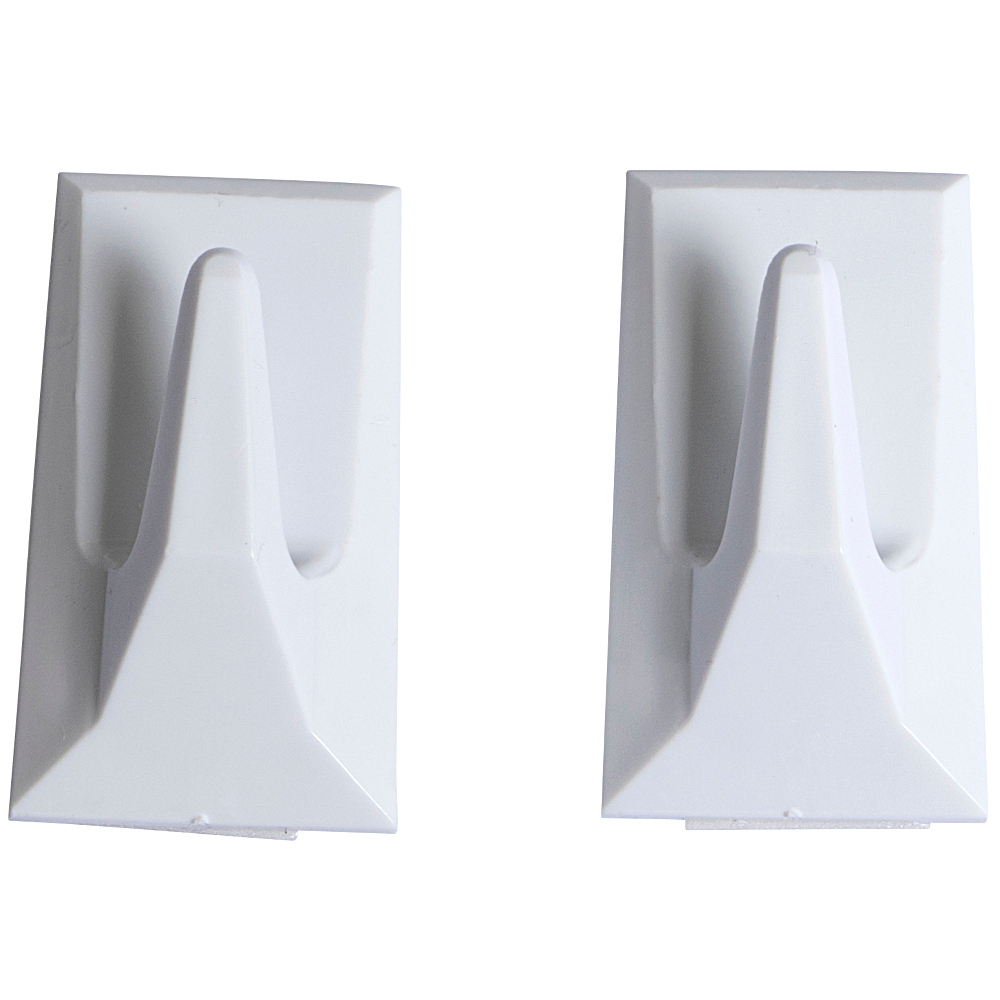 Klebehaken eckig 38 x 20 mm, 2 St&uuml;ck