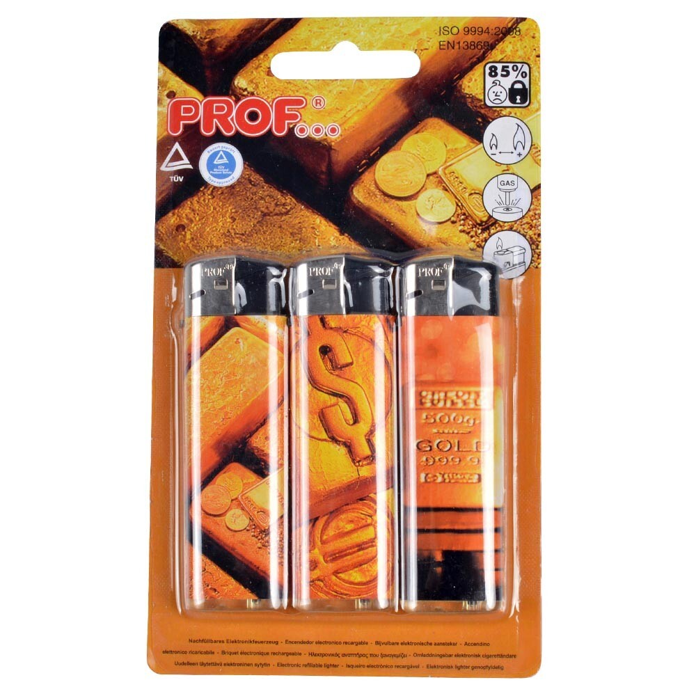 Feuerzeuge 3 St&uuml;ck, verschiedene Motive, sortiert image number 3