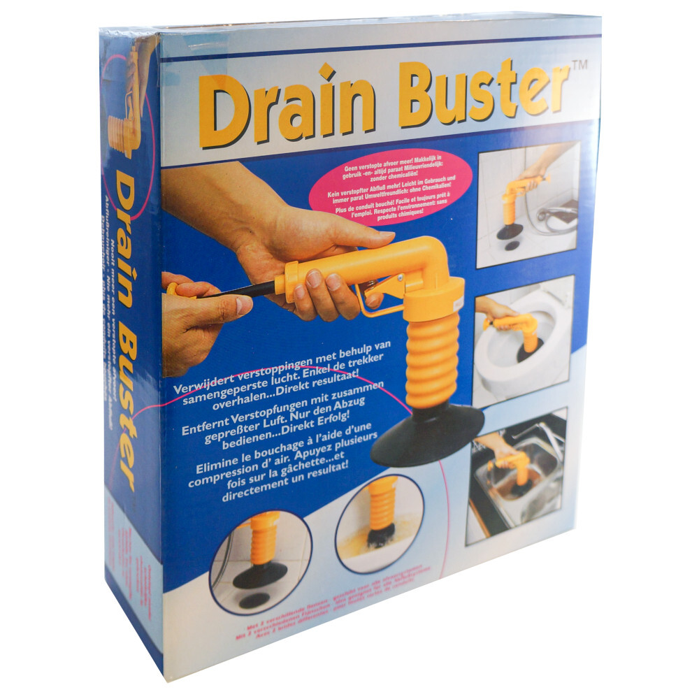 Abflussreiniger &bdquo;Drain Buster&ldquo; mit integrierter Pumpe und zwei Aufs&auml;tzen image number 2