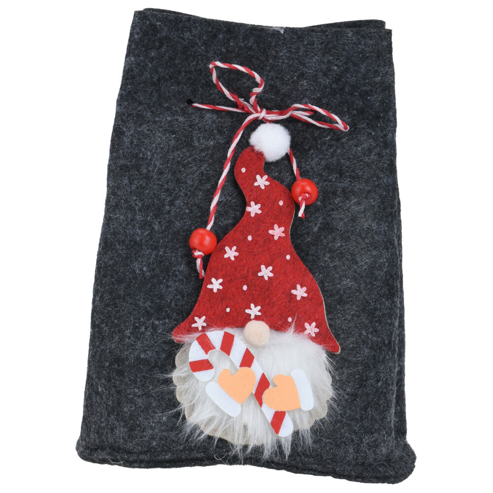 Geschenktasche aus Filz in verschiedenen Farben mit Wichtel-Aufdruck image number 3