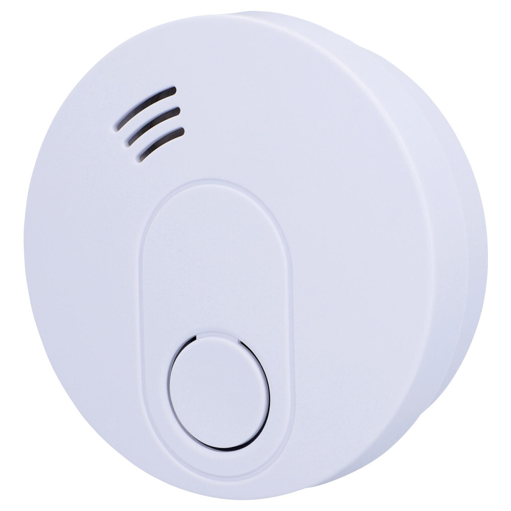 Rauchmelder wei&szlig; mit 10 Jahren Lebensdauer batteriebetrieben