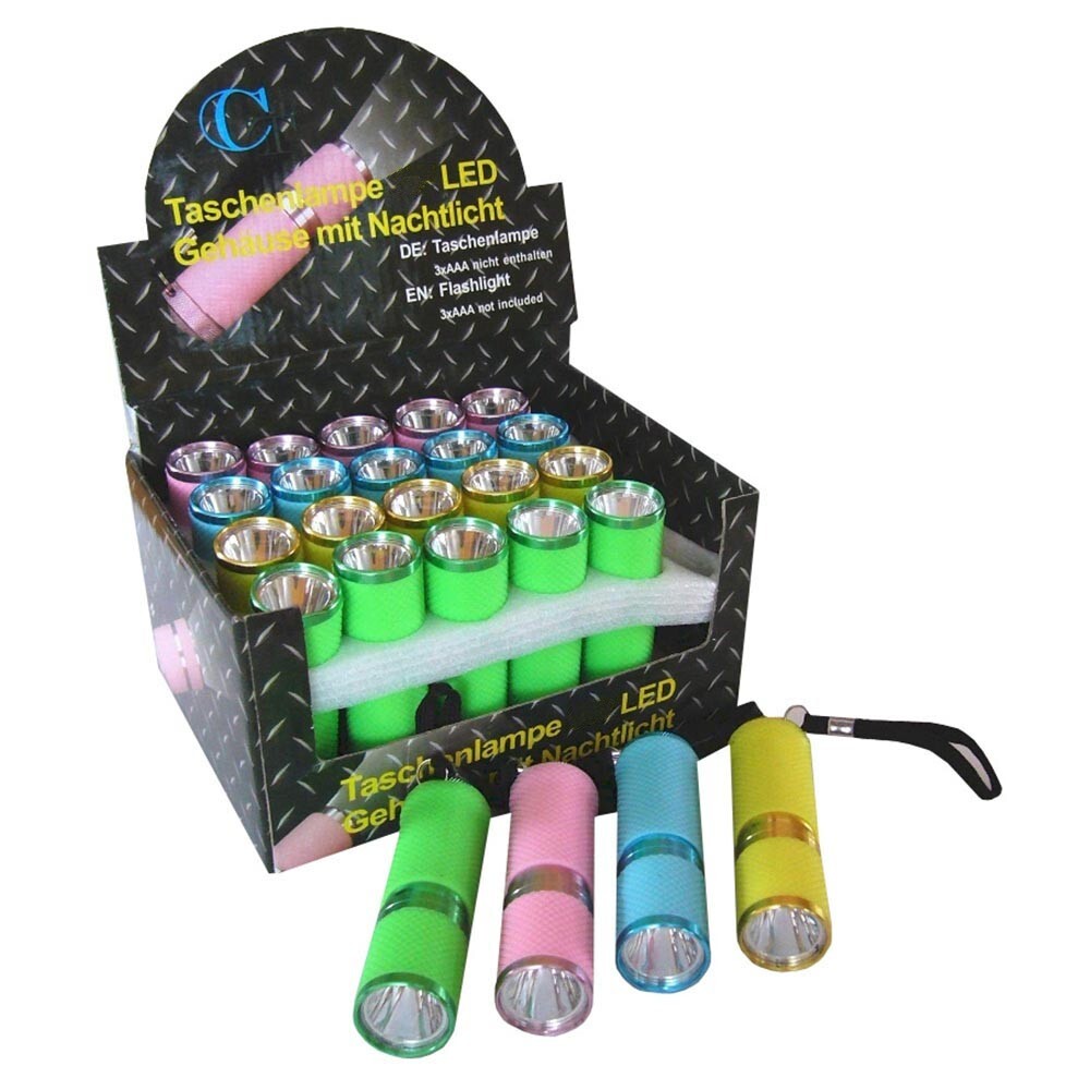 LED-Taschenlampe batteriebetrieben aus Aluminium