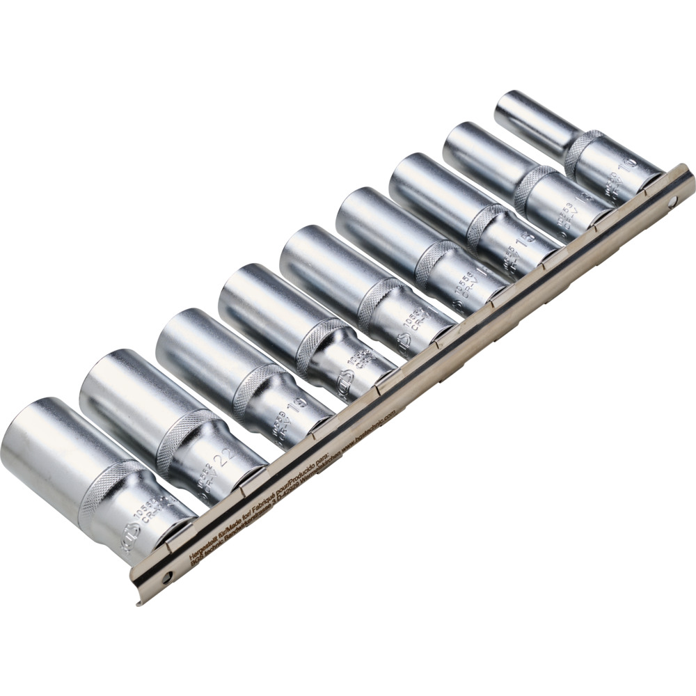 Steckschl&uuml;ssel-Eins&auml;tze tief 10-24 mm 1/2" 9-tlg. image number 1