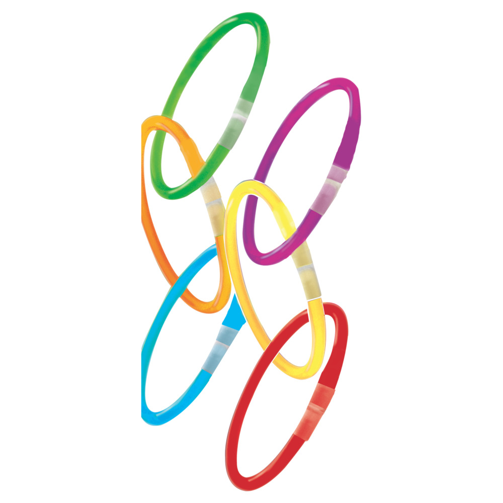 Knicklichter Leuchtst&auml;be / Armreif 15er Pack bunt