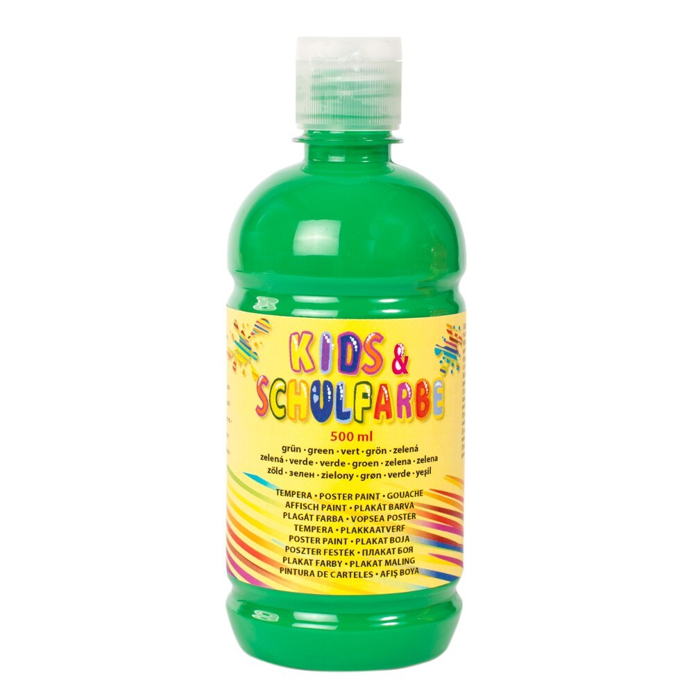 The Wall Kinderschulfarbe Tempera in Gr&uuml;n 500 ml