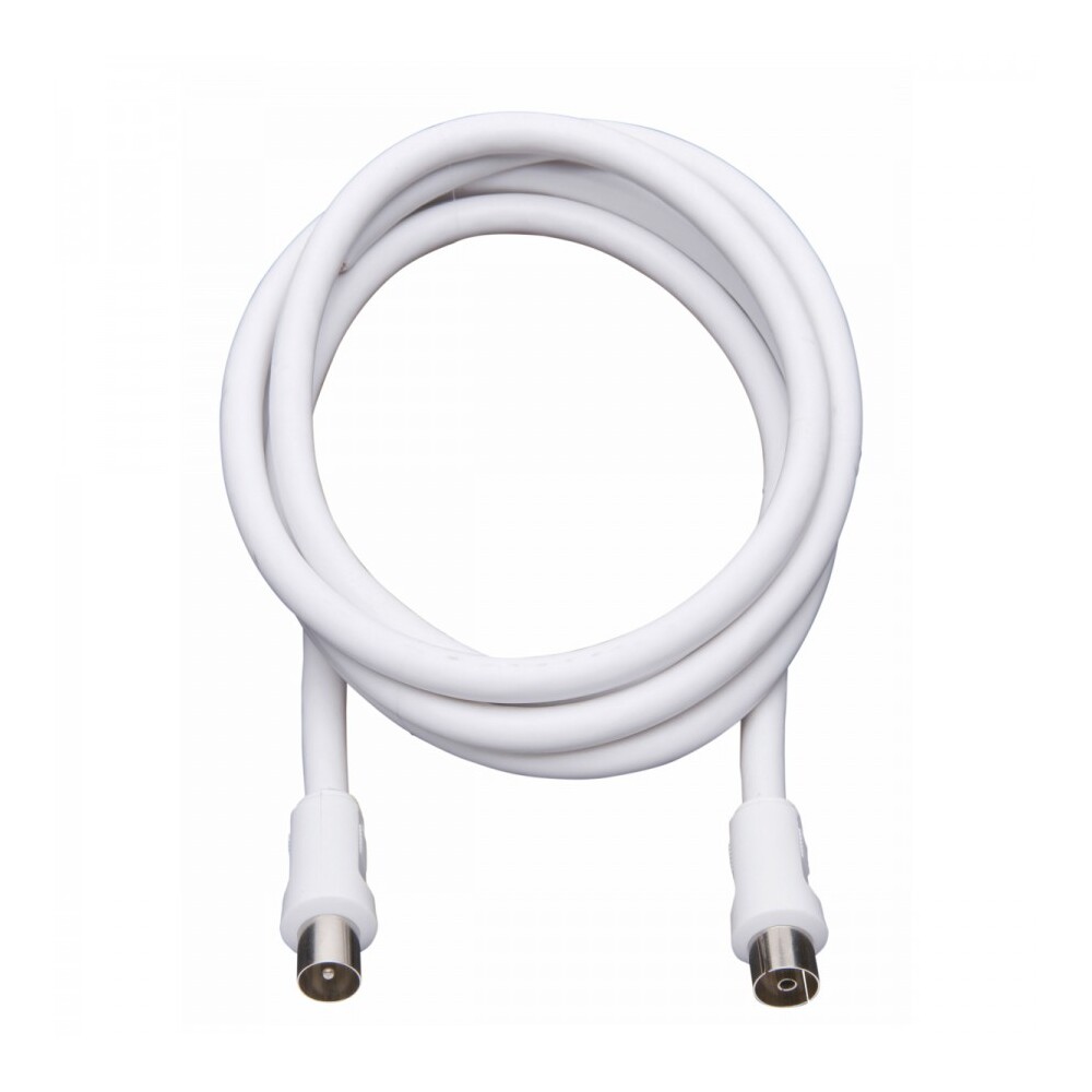 KOAX-Ger&auml;teanschlusskabel RG6 1,5 m wei&szlig;