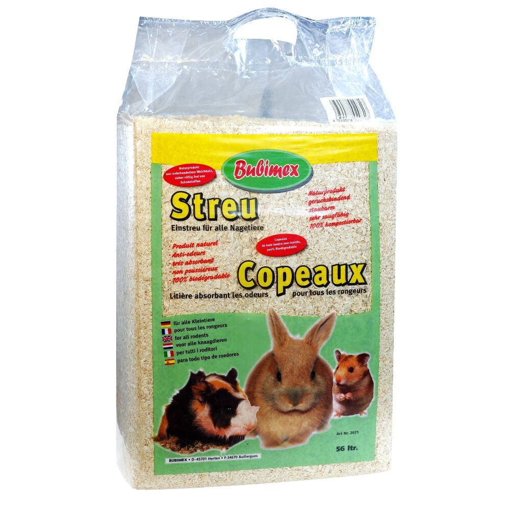 Bubimex Haustierstreu 56 Liter aus Weichholz