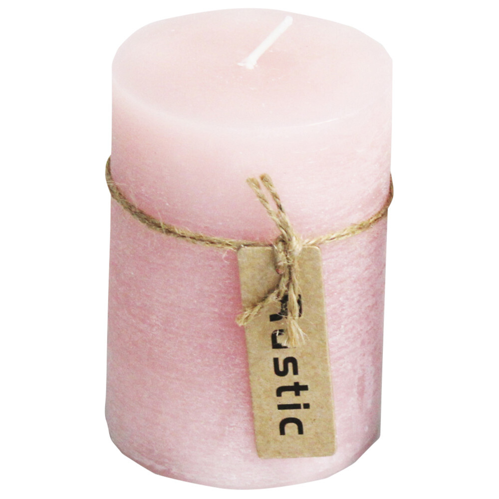 Stumpenkerze Rustic altrosa 7 x 10 cm image number 1
