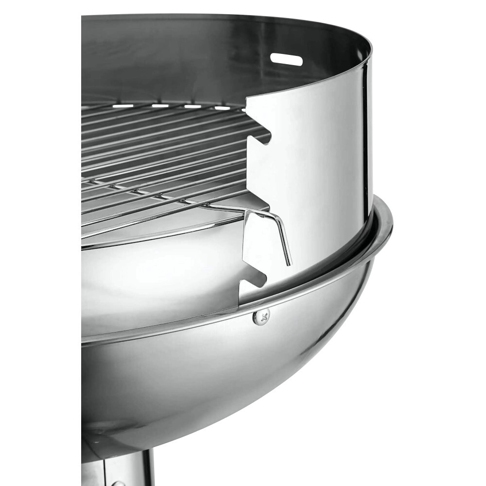 S&auml;ulengrill rund aus Edelstahl mit Bodenplatte image number 2