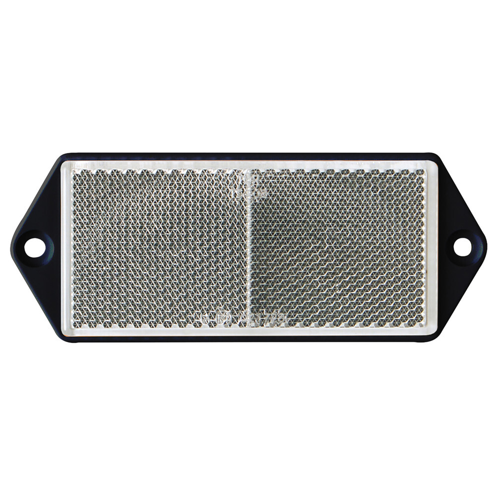 Reflektoren 103x40mm 2 St&uuml;ck weiss E24 R&uuml;ckstrahler Anh&auml;nger Fahrrad Caravan