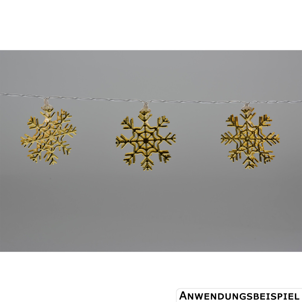 LED-Lichterkette Schneeflocke 10 LEDs, Farbauswahl image number 9
