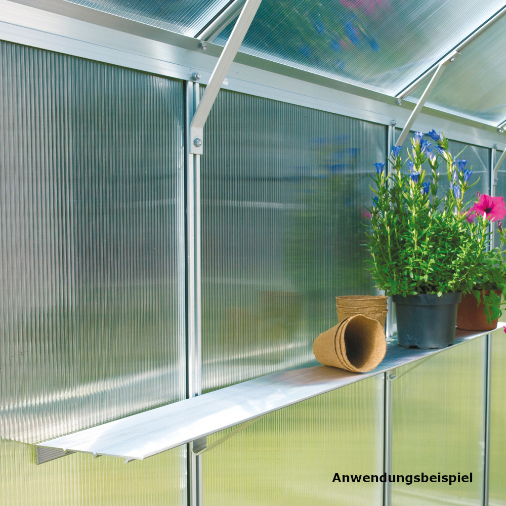 Alu-Wandregal, 122x15cm