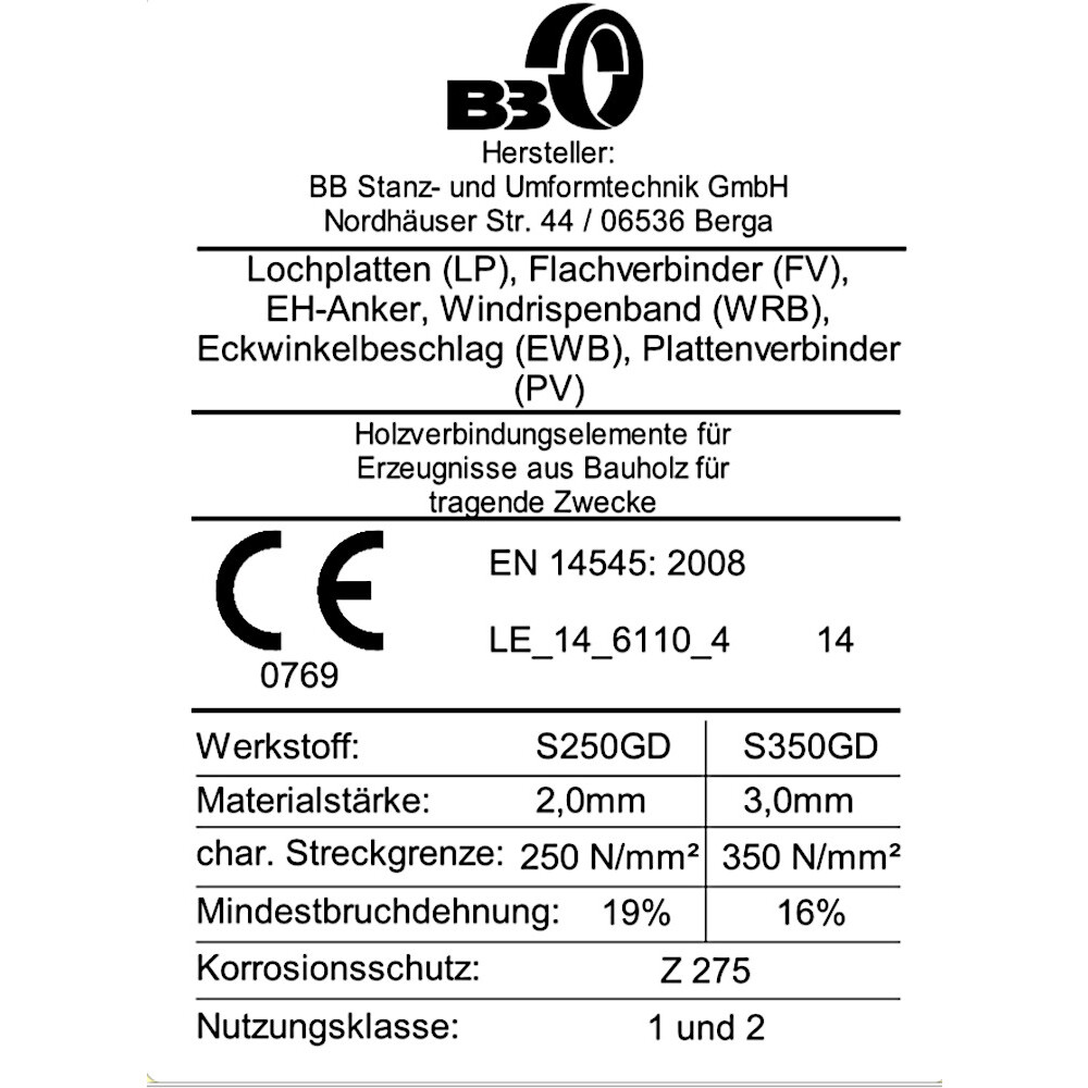 Eckwinkelbeschlag 100 x 35 x 2,0 mm image number 1