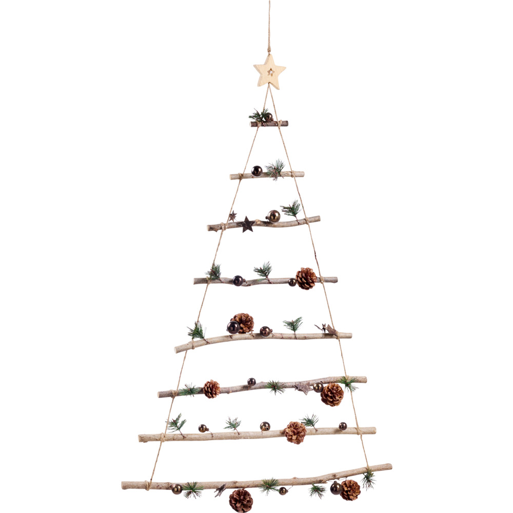 Weihnachtsbaumleiter mit 8 Ebenen und Dekor