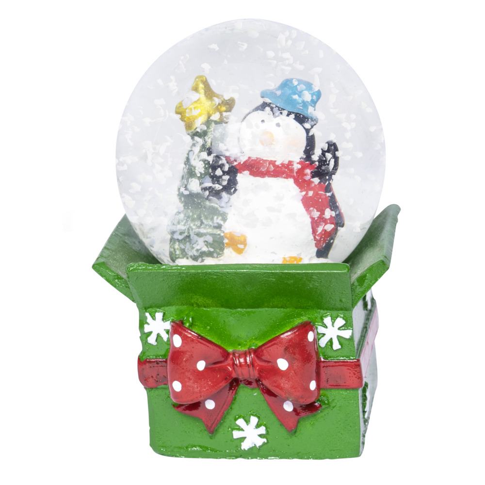 Schneekugel 6,4 cm in f&uuml;nf verschiedenen Weihnachts-Motiven image number 3