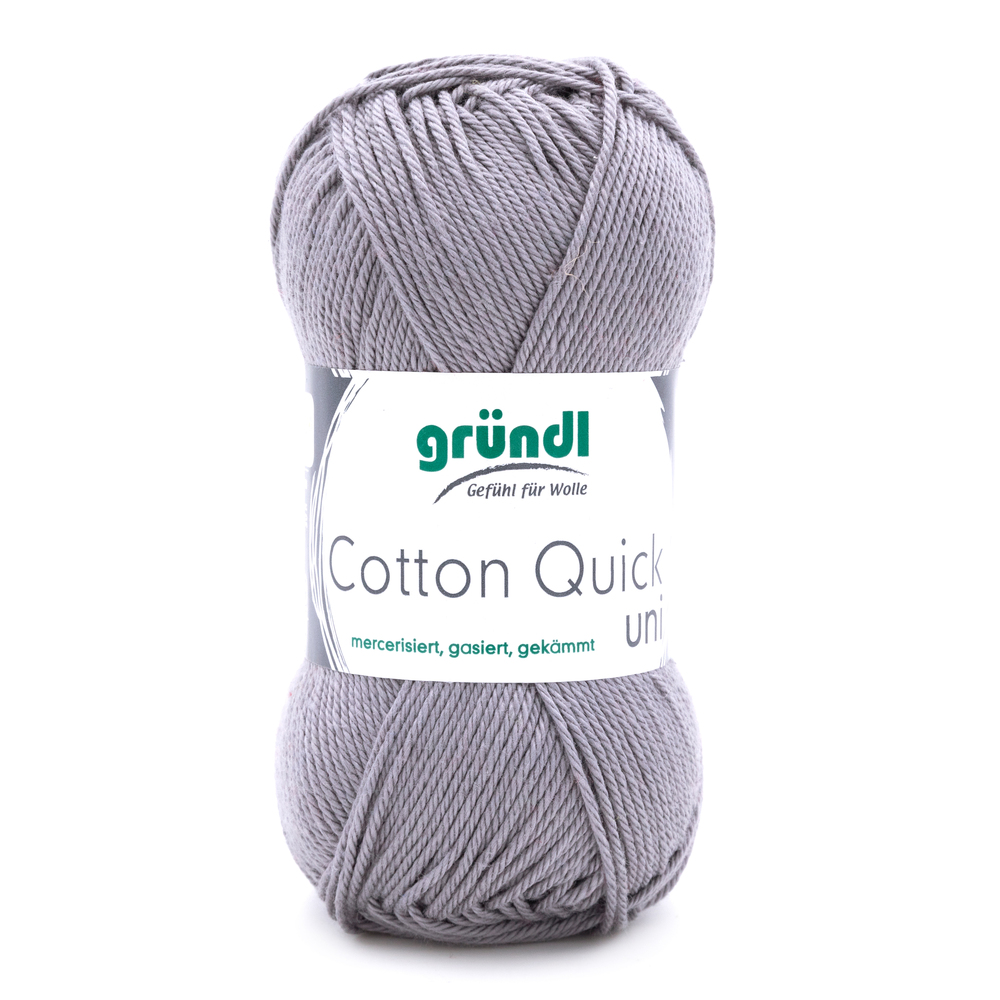 Garn Cotton Quick uni 50 g silbergrau