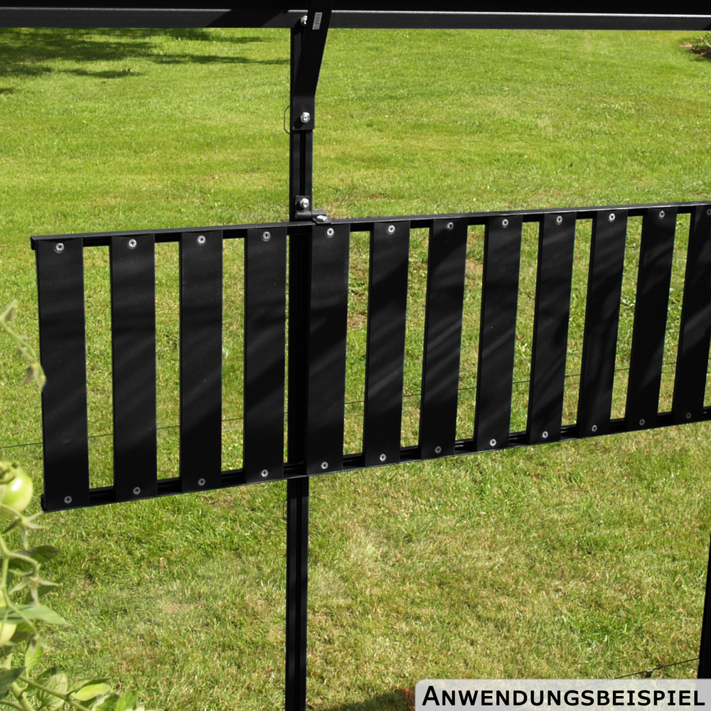 Vitavia Gew&auml;chshaus Freya 254 x 192 x 225 cm schwarz image number 5