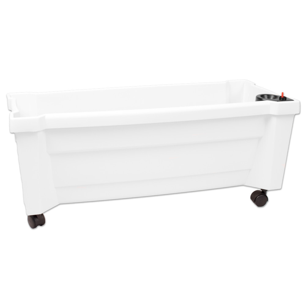 Pflanzkasten Calypso rollbar wei&szlig; aus Kunststoff