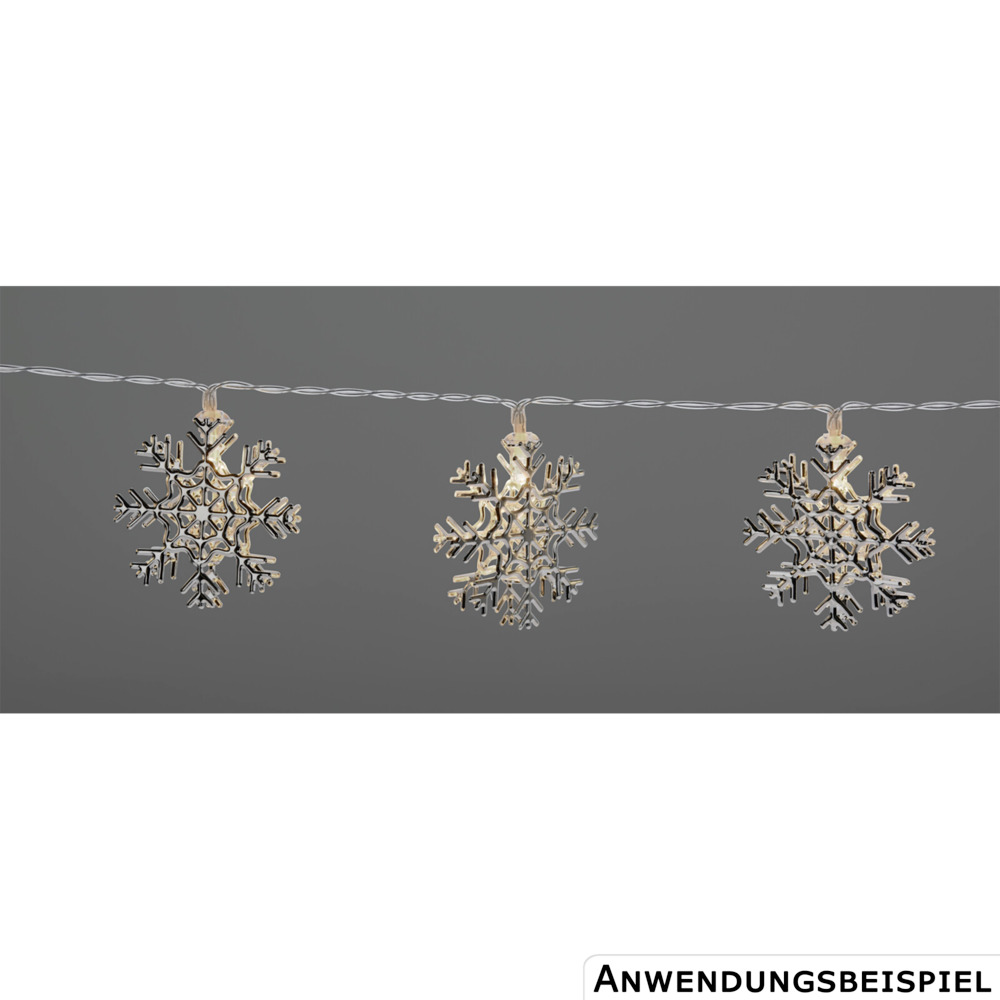 LED-Lichterkette Schneeflocke 10 LEDs, Farbauswahl image number 10