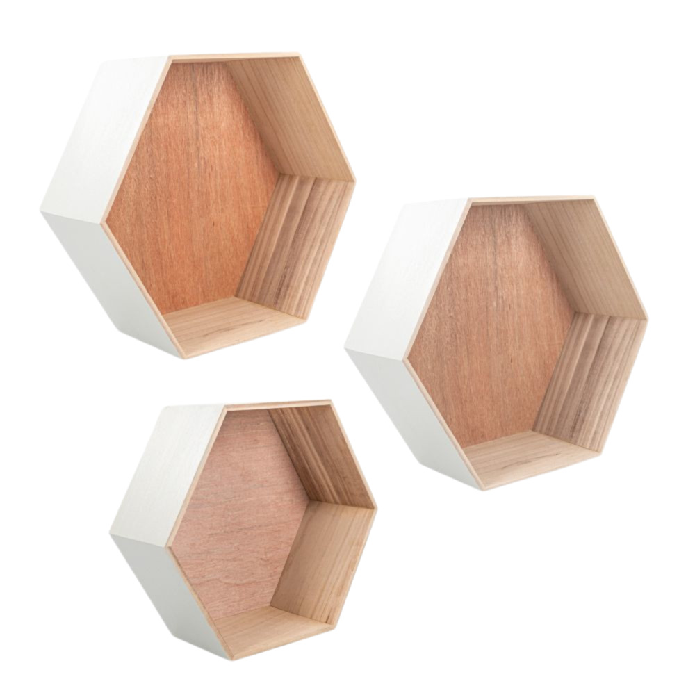 Hexagon Regal 3er Set