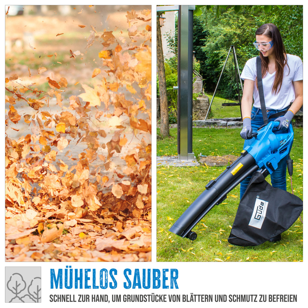 G&uuml;de&reg; Laubsauger Elektro GLS 3000 Vario mit 35 Liter Laubfangsack image number 6