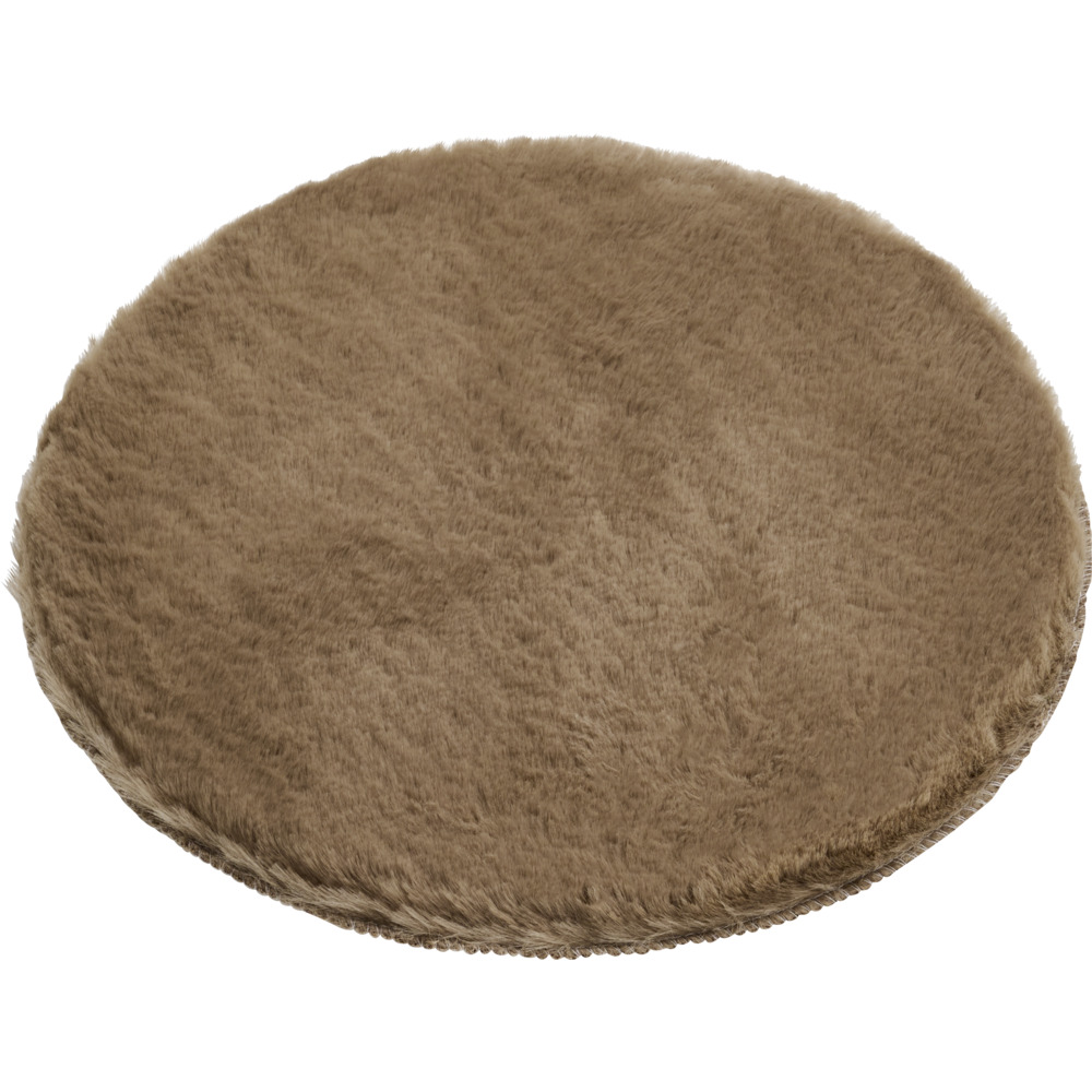 Kunstfell &Oslash; 38 cm in verschiedenen Farben aus Polyester und Wildlederimitat image number 2