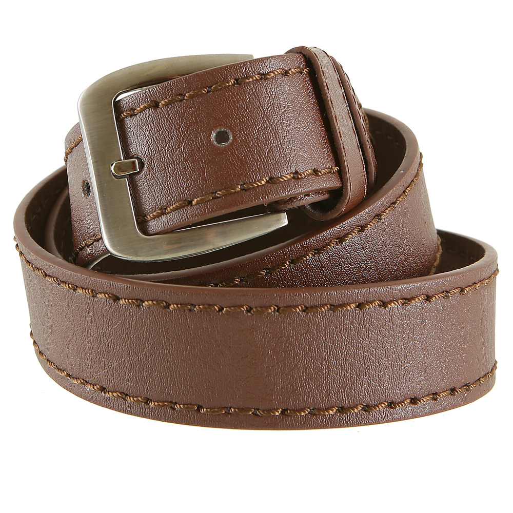 Herren G&uuml;rtel L&auml;nge 115-135 cm in Dunkelbraun mit 3,7 cm Breite