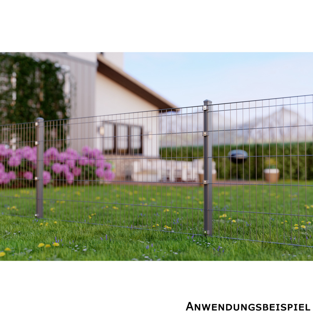 Zaunpaket Michl ca. 0,8 m x ca. 10 m anthrazit verzinkt pulverbeschichtet image number 4