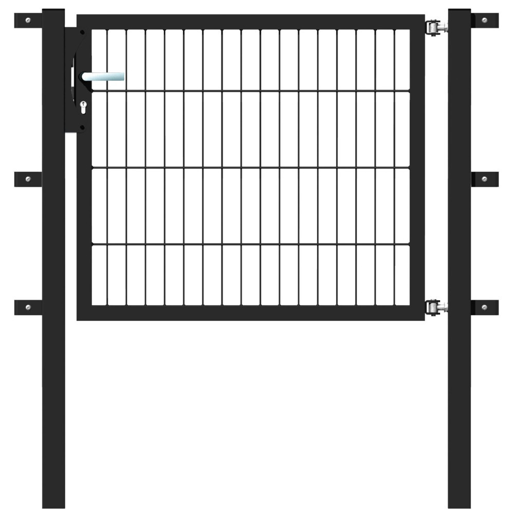 Einzeltor Flexo 1000 x 800 mm mit Pfosten 60 x 60 mm in Anthrazit