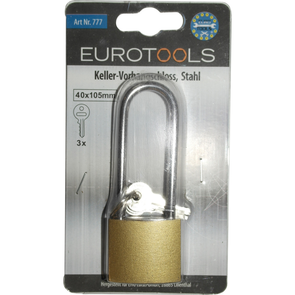 Vorh&auml;ngeschloss Keller 40x105 mm image number 1