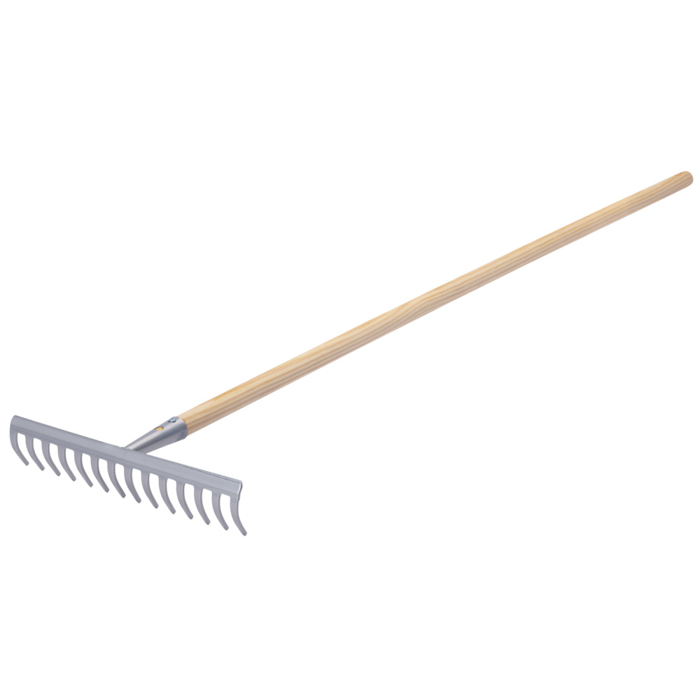 GERMANIA&reg; Gartenrechen 14 Zinken mit Holzstiel