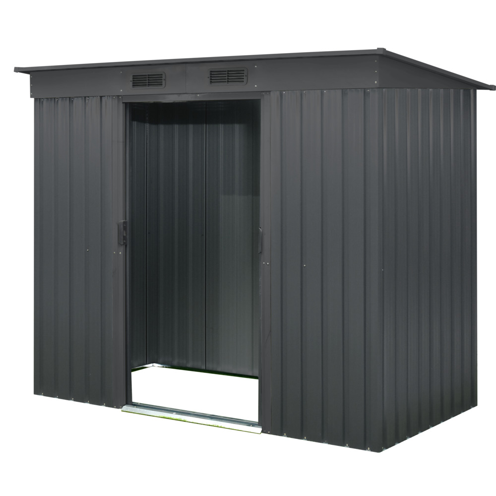 PERGART&reg; Ger&auml;tehaus "Leipzig II 84" 205 x 98 x 174 cm anthrazit matt