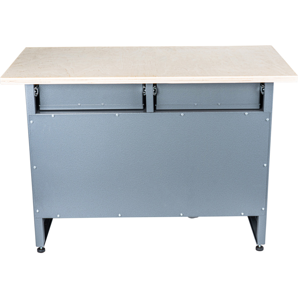 GERMANIA&reg; Werkbank mit Metallgestell und Holz-Arbeitsplatte image number 1