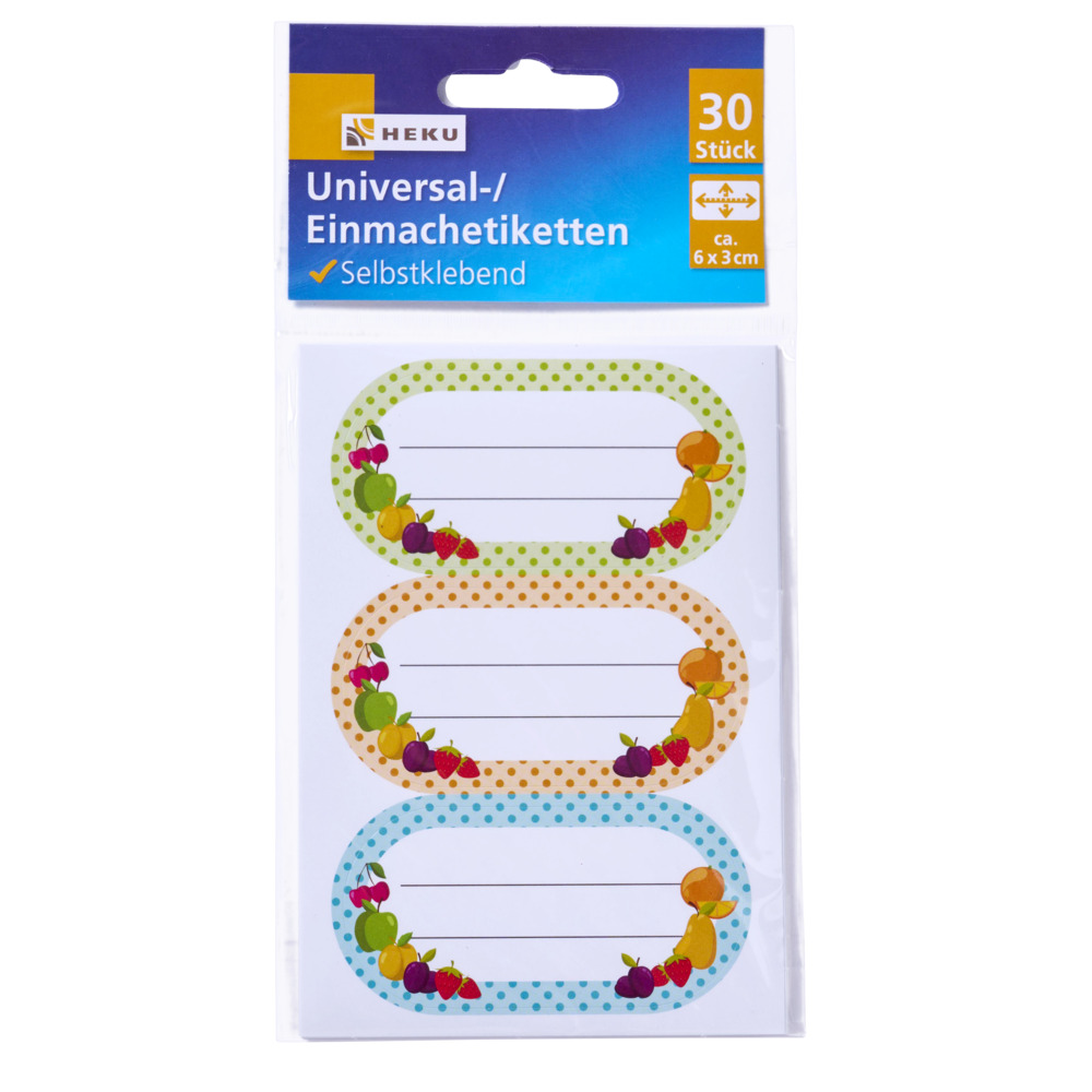 Einmach-Etiketten 30 St&uuml;ck 30 x 60 mm selbstklebend image number 2