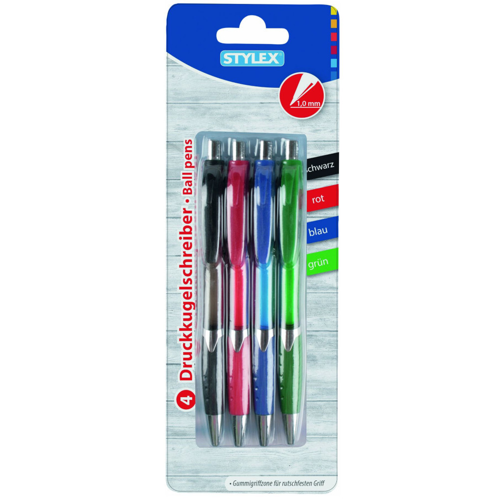 Kugelschreiber 4 St&uuml;ck, farbige Minen image number 1