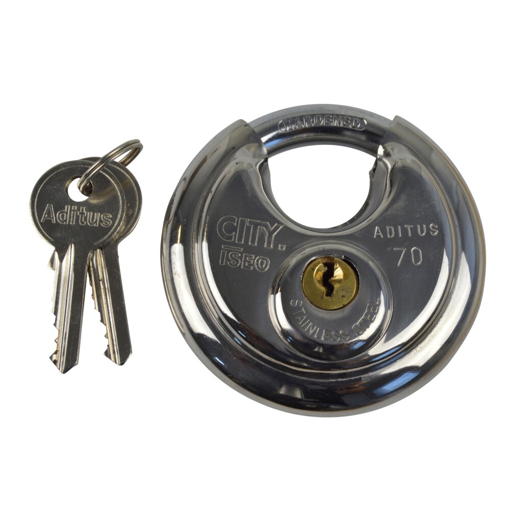 Rundb&uuml;gelschloss Gera 42 70 mm mit 2 Schl&uuml;ssel