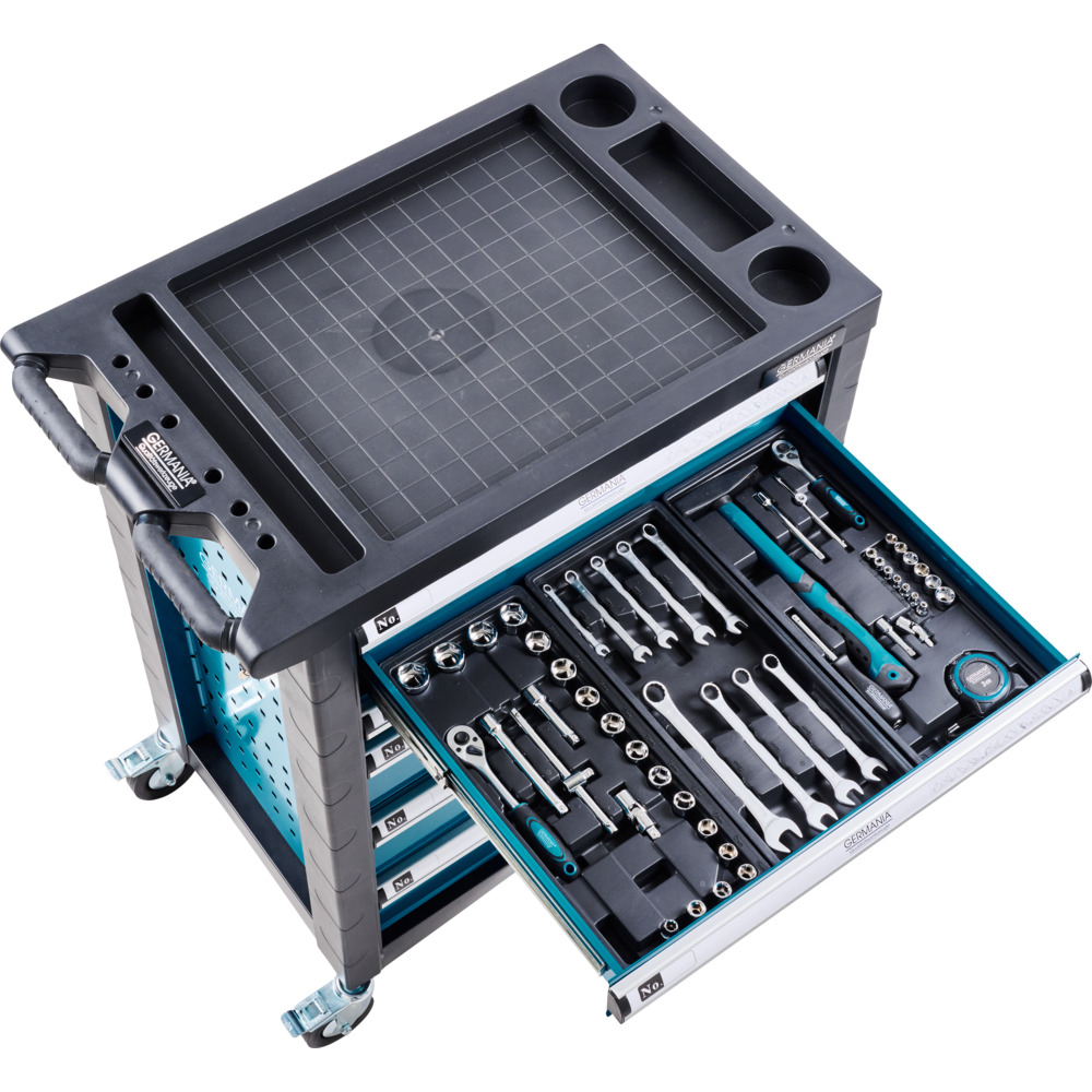 GERMANIA&reg; Werkstattwagen GWT11 70-teilig gef&uuml;llt image number 4