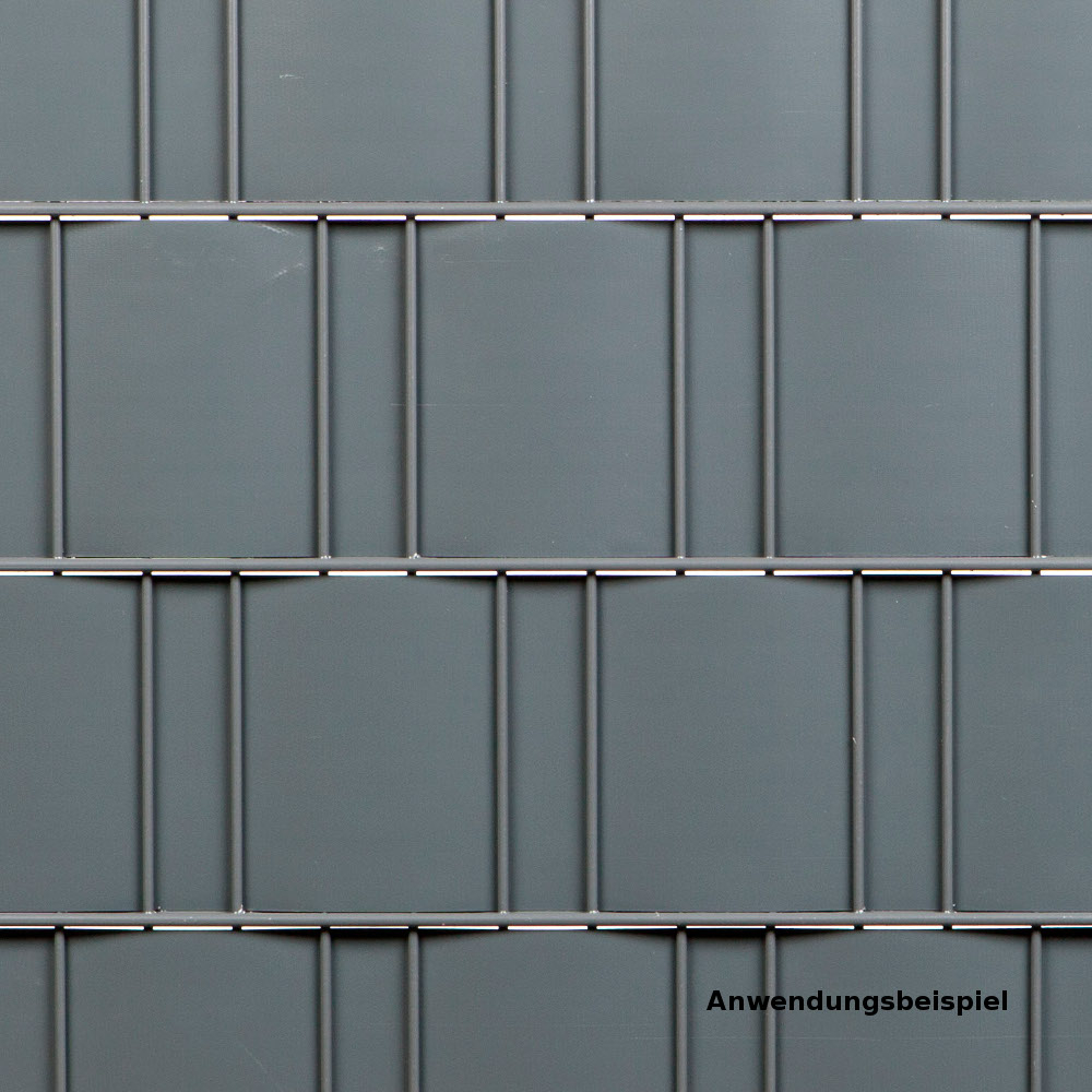Zaun Sichtschutz und Windschutz A1-Blickdicht 3 Rollen, 19 cm Breit in Wei&szlig;aluminium mit Klemmschienen image number 3