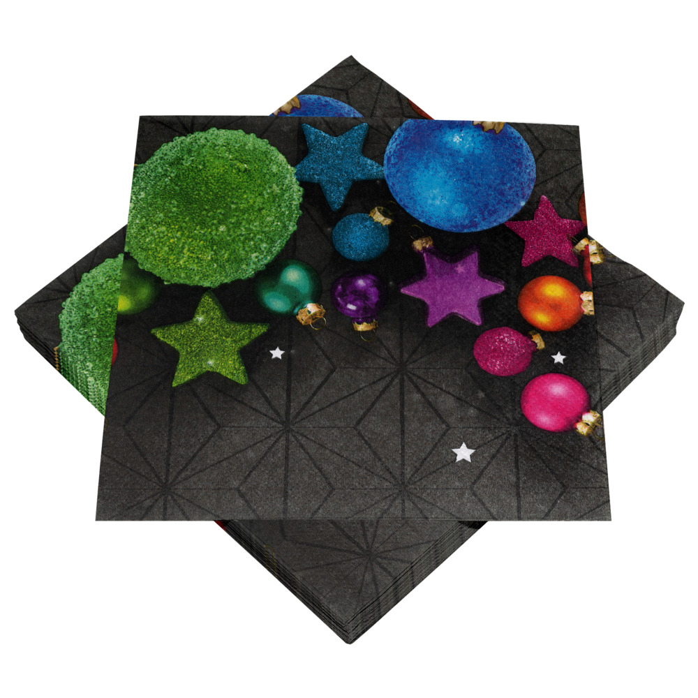 Servietten mit Motiv X-mas-Deko, 20 St&uuml;ck