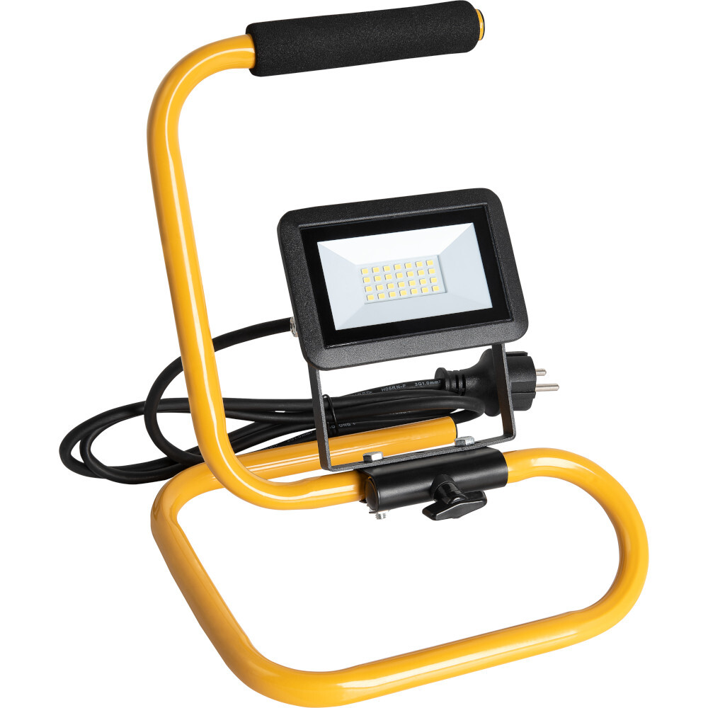LED Flutlichtstrahler tragbar mit Standfu&szlig; 20 W
