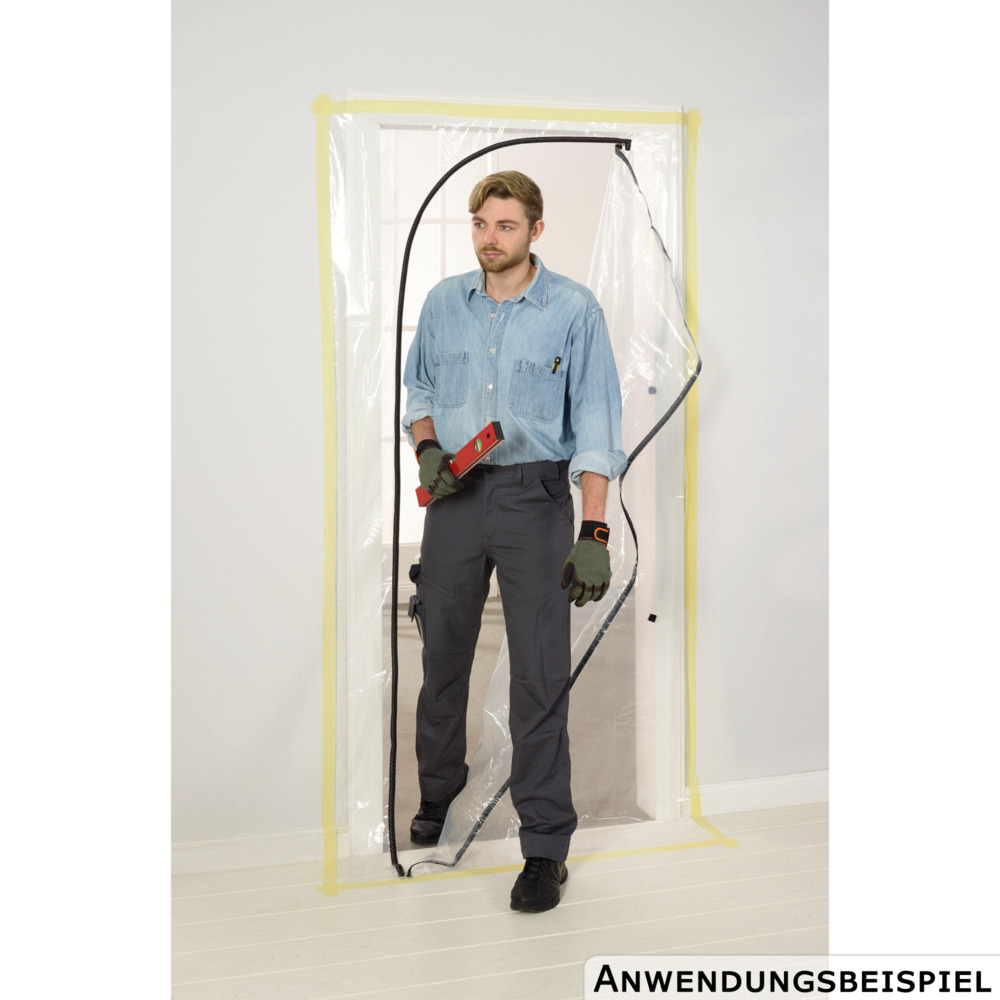 Staubschutz-Folient&uuml;r 115 x 220 cm image number 2