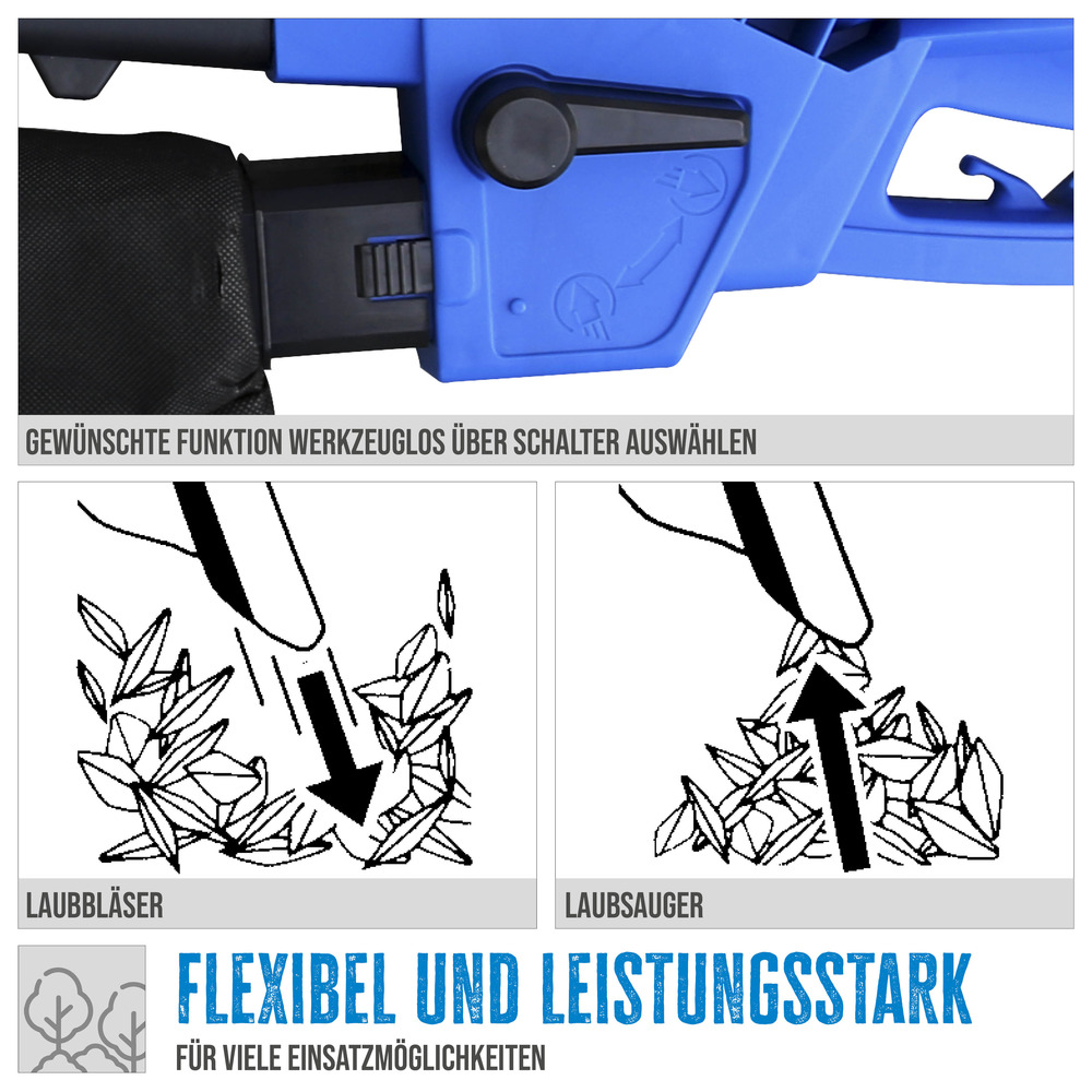G&uuml;de&reg; Laubsauger Elektro GLS 3000 Vario mit 35 Liter Laubfangsack image number 7